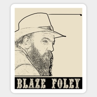 Blaze Foley // Black retro Sticker